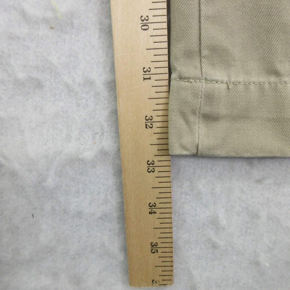 Polo Ralph Lauren Mens Prospect Chino Pants 37x32 Beige Pleated Cuffed